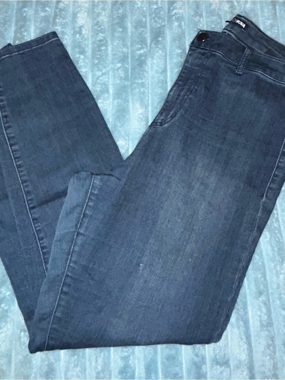 Fashion Nova Women's Dark Blue Skinny Jeans
